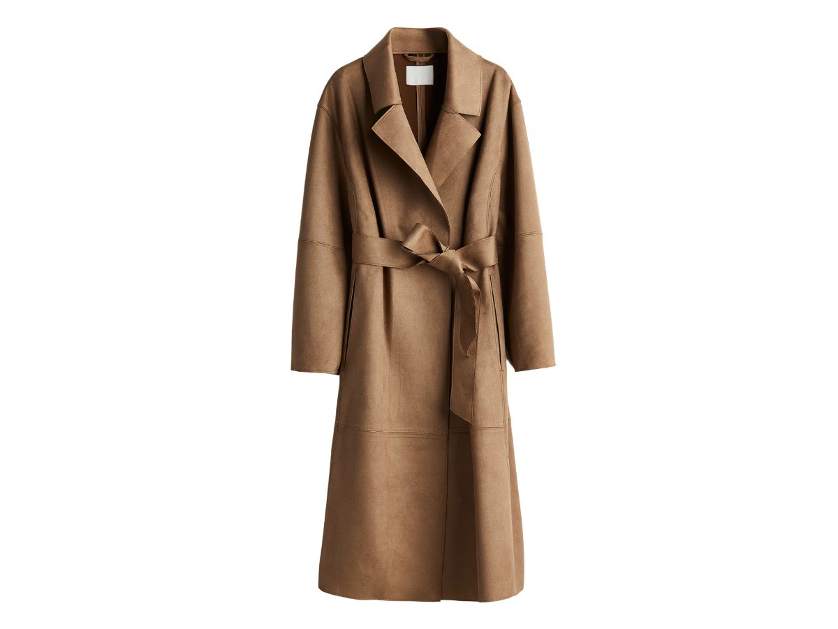 CAPPOTTO NAPPATO CON CINTURA DA ANNODARE hm