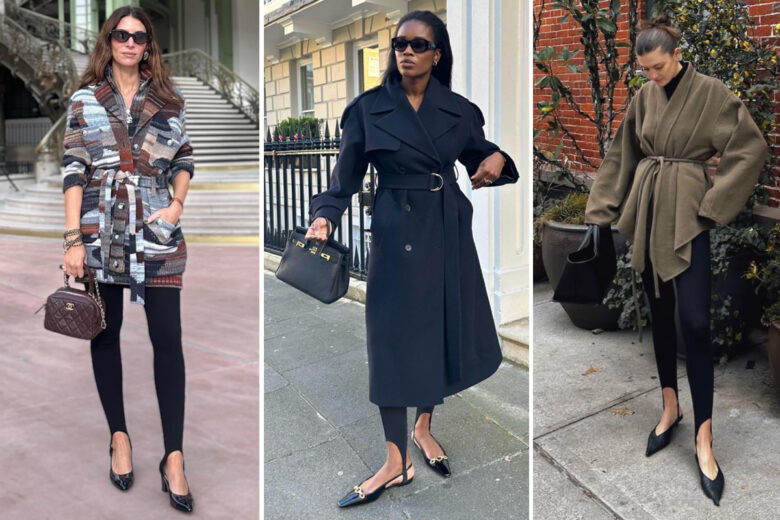 Leggings + slingback: la coppia che non ti aspetti in 5 look favolosi da provare quest’inverno