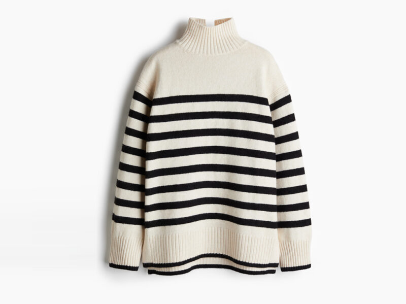 MAGLIONE A RIGHE IN MISTO LANA E YAK - GRIGIO / RIGHE - UOMO | H&M IT