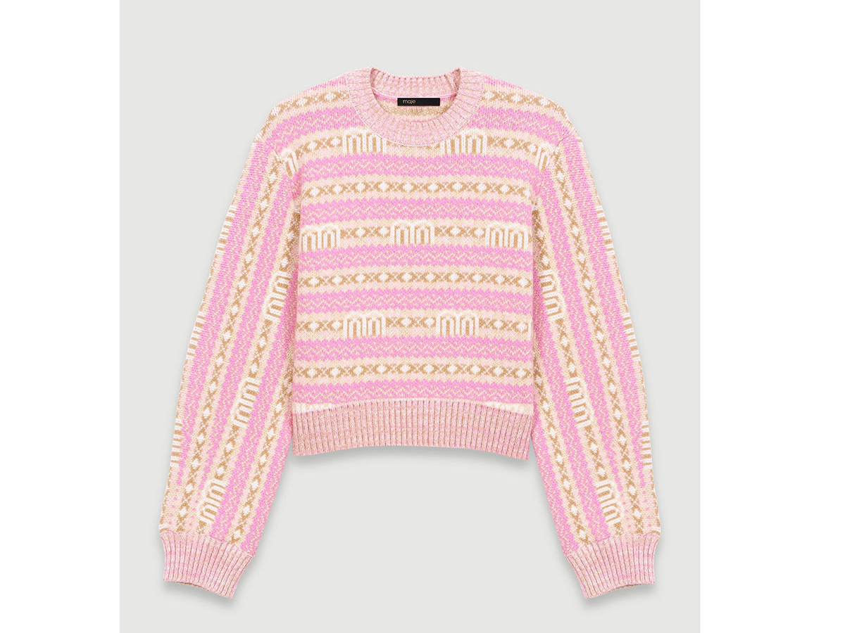 Maglione-jacquard-MAJE