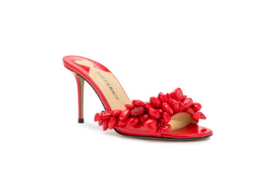Puffy Heart Red Patent Leather Mules – Mach&Mach