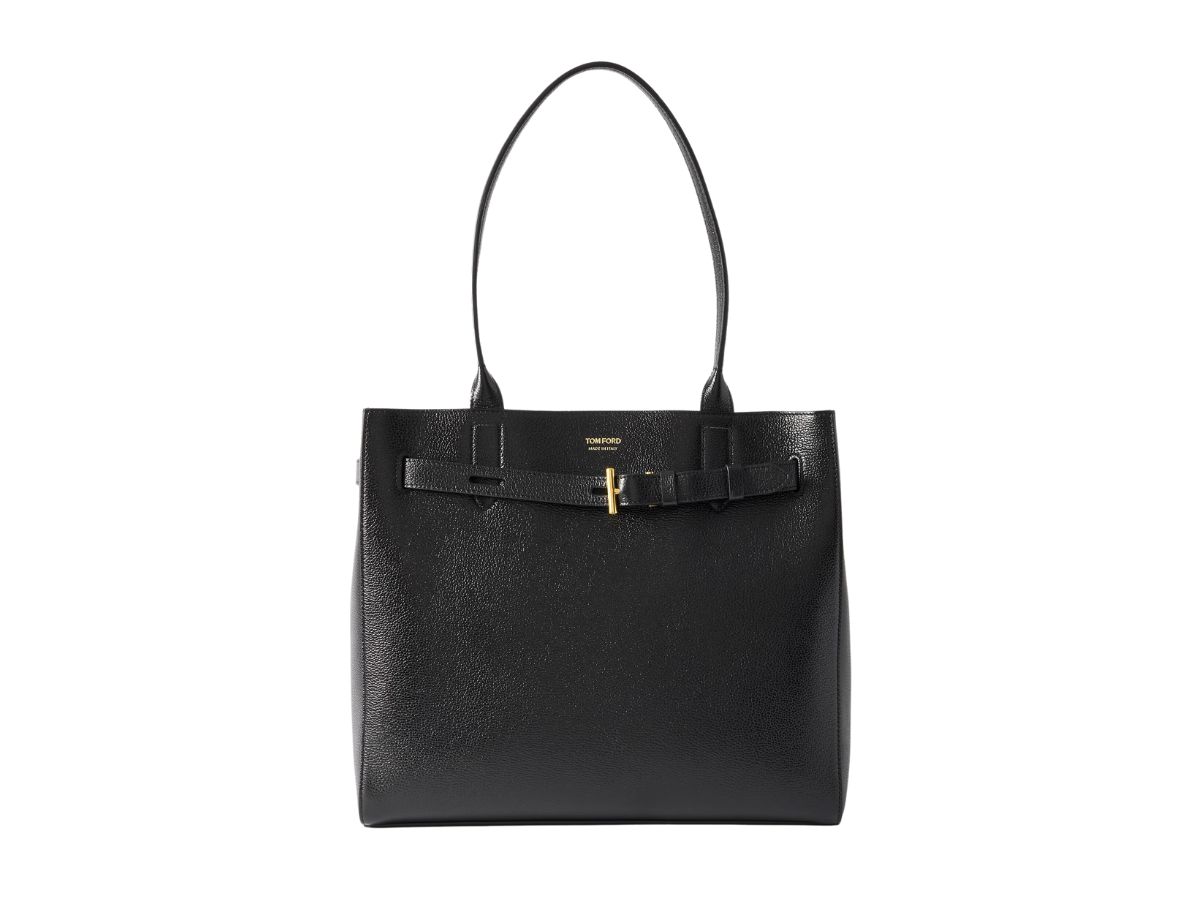 Tote bag media in pelle testurizzata tom ford