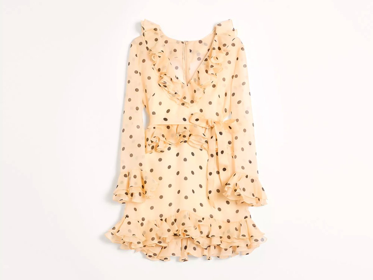 Valentino-ABITO-CORTO-IN-ORGANZA-STAMPA-POIS-SPOTS