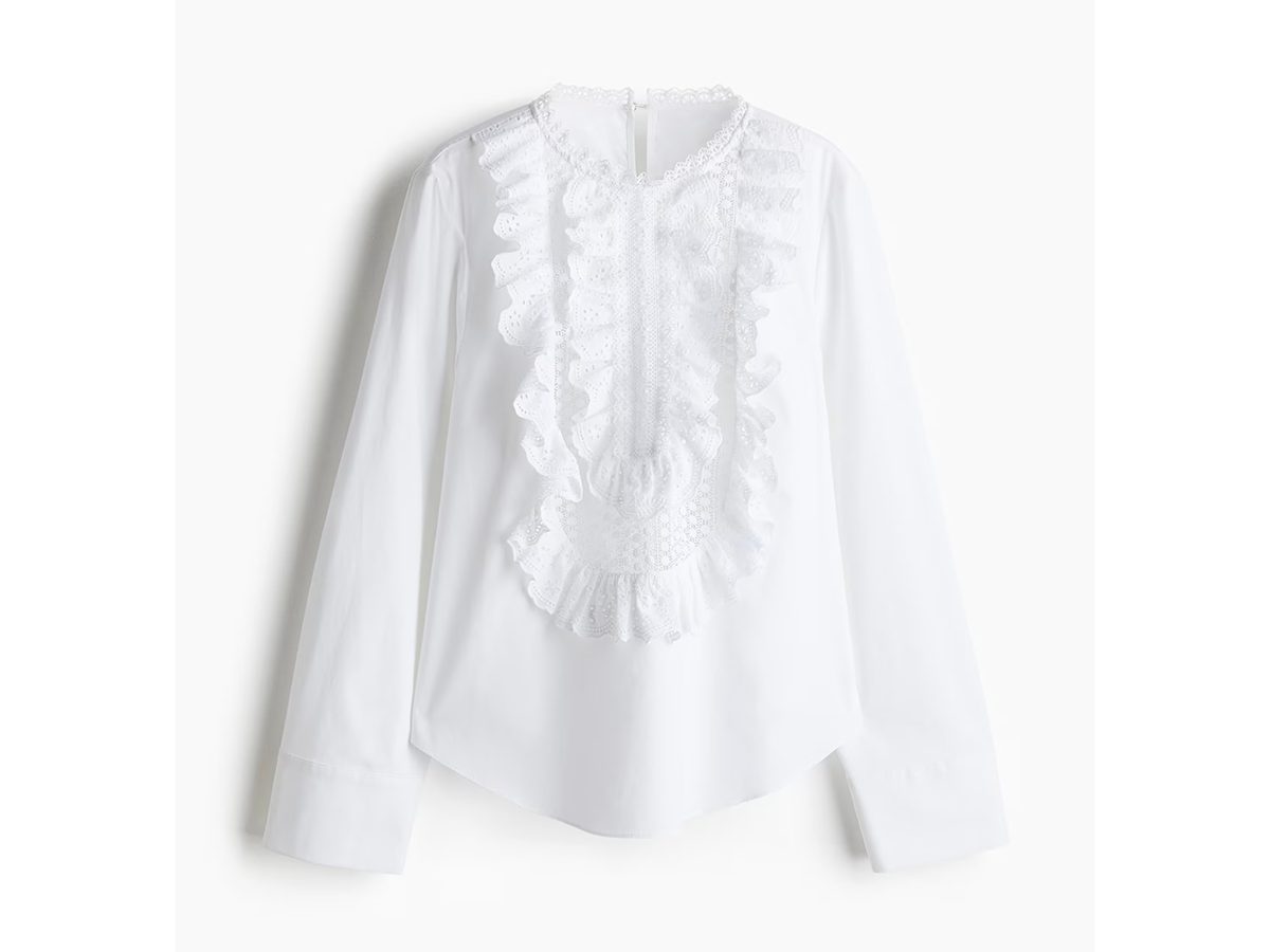 camicia-bianca-con-volant-H&M