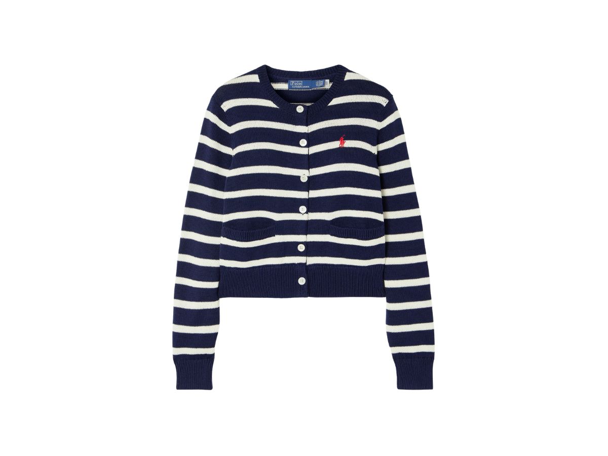 cardigan a righe polo Ralph Lauren