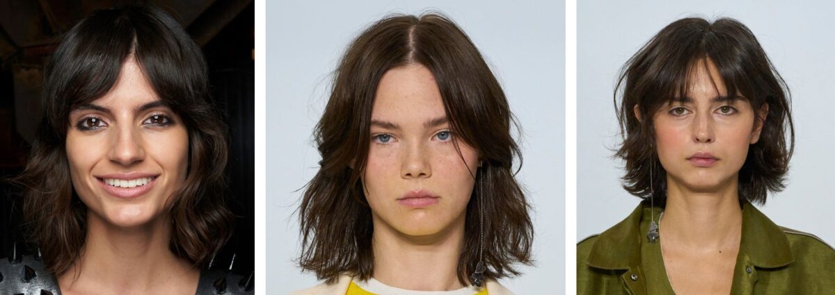 taglio a farfalla capelli medi