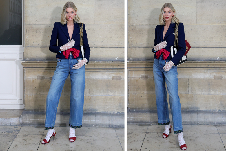 Ok, potremmo esserci innamorate del look di Elsa Hosk alla sfilata Valentino Haute Couture