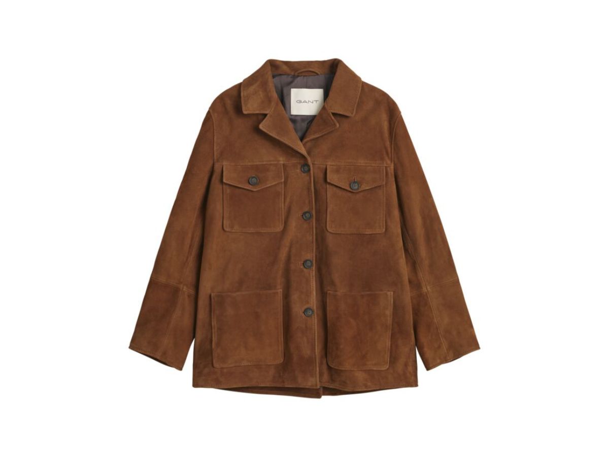 gant giacca in suede
