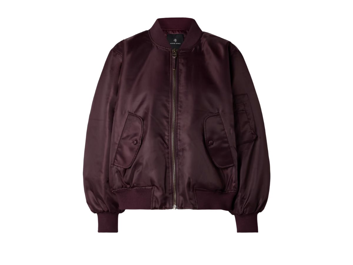 leon satin bomber anine bing net a porter