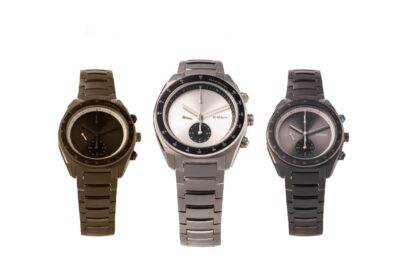 ok D1 MILANO_Modello Cronorgafo con cassa e bracciale in acciaio inossidabile con finitura Sandblasted.