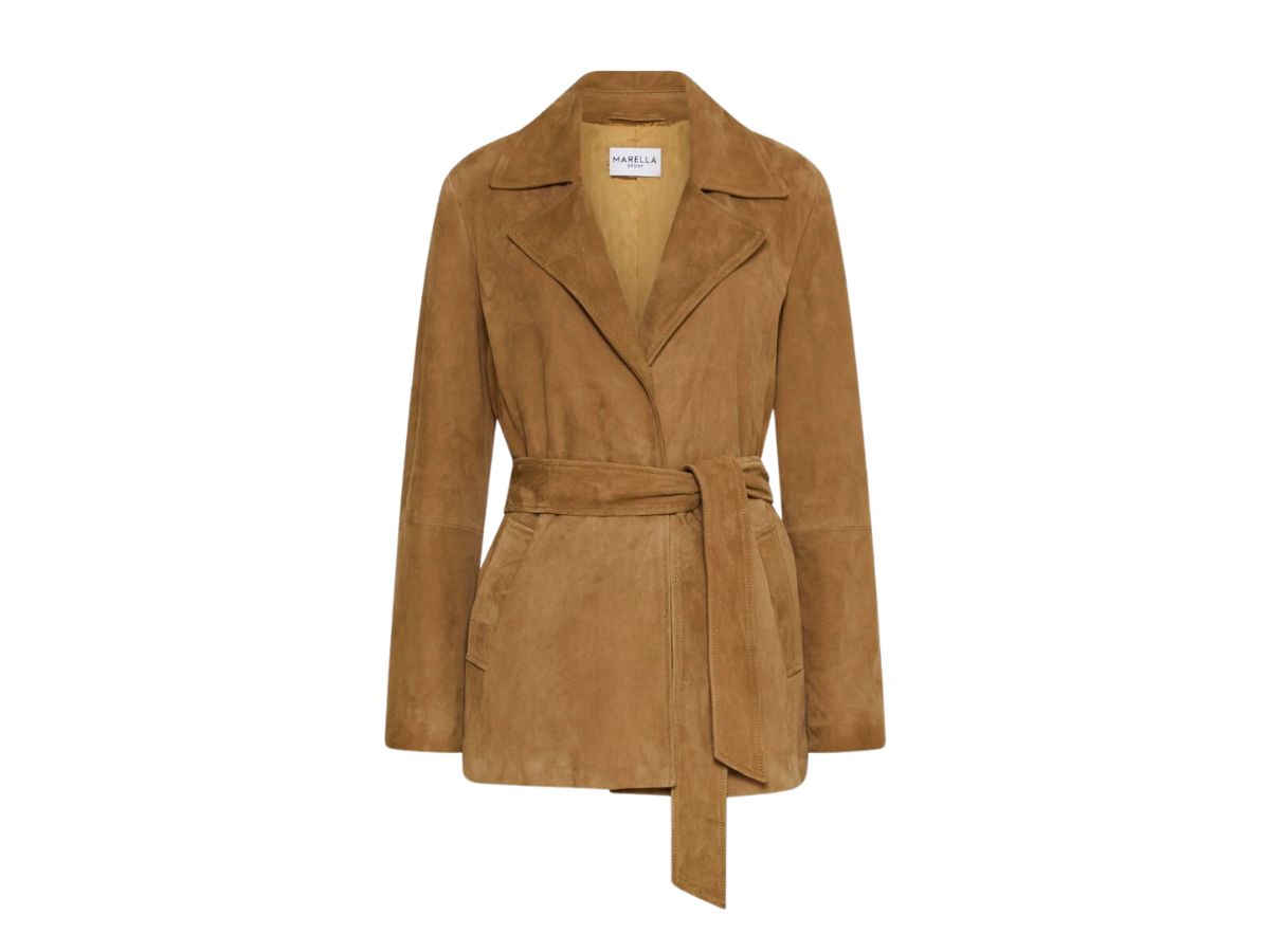 trench in suede con cintura MARELLA