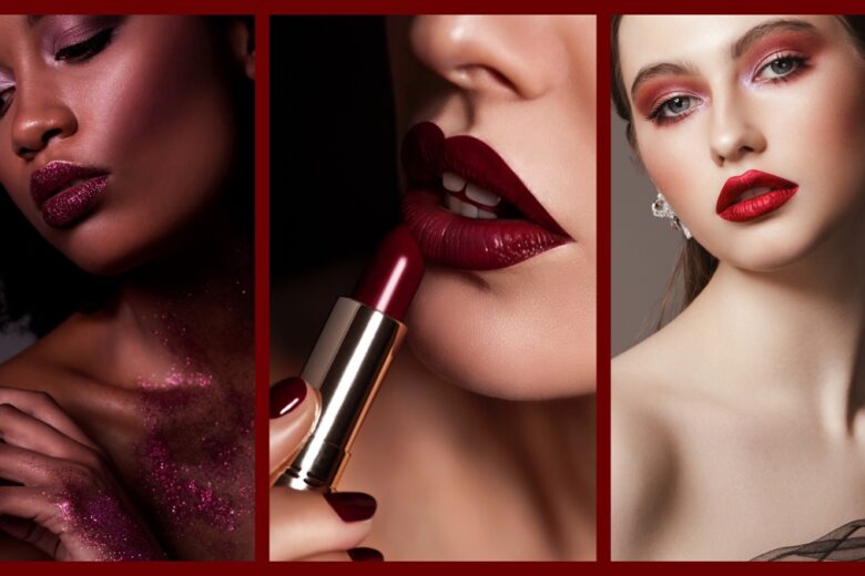Trucco bordeaux monocromatico: il make up rosso vino all-over ci fa impazzire