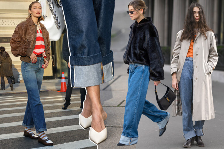 I jeans con risvolto sono tornati! Ecco come indossarli con stile