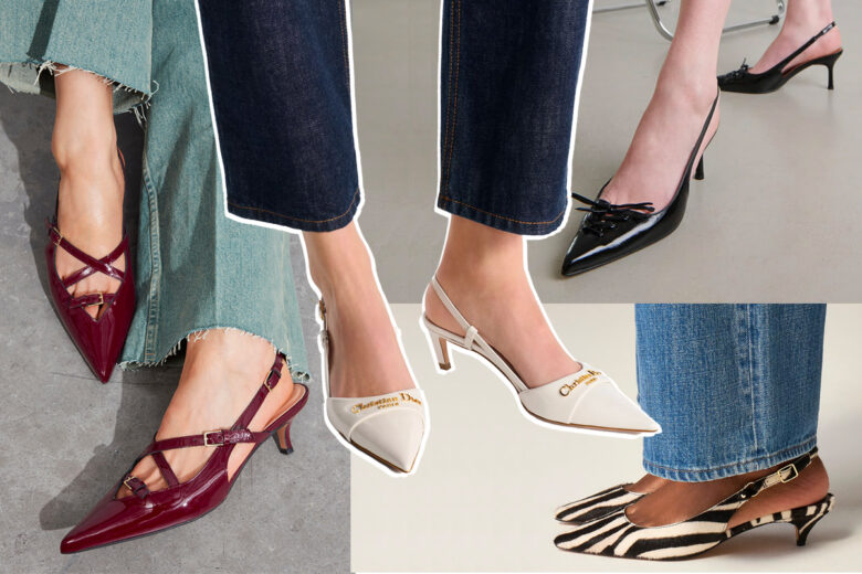 Impossibile dire di no a un bel paio di slingback a punta (ci abbiamo provato, giurin giurello)