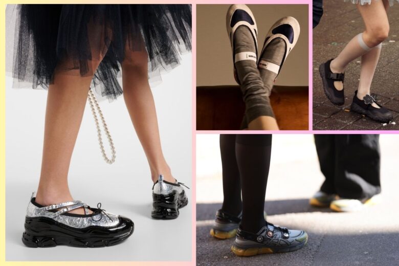 Con elastici, cinturini e strappi: le sneakers diventano Mary Jane