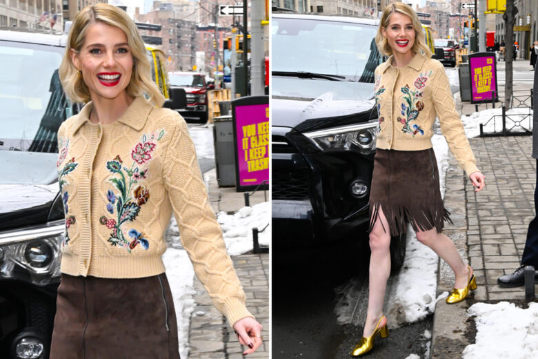 Cardigan “cute” e dove trovarli: 7 modelli super chic (come quello di Lucy Boynton) da acquistare al volo