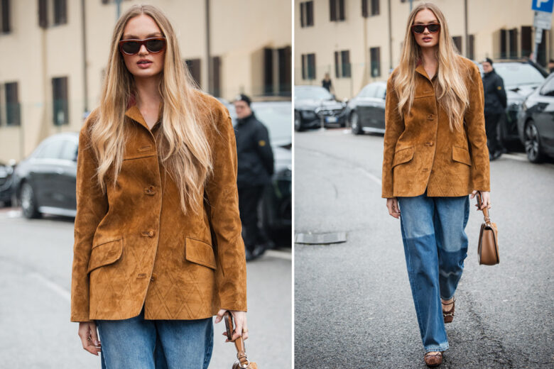 In cerca di una nuova giacca in suede? Ecco 7 modelli cool (come quello di Romee Strijd alla Milano Fashion Week)
