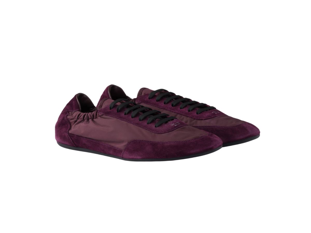 Sneakers Collapse in Re-Nylon e pelle scamosciata Prada