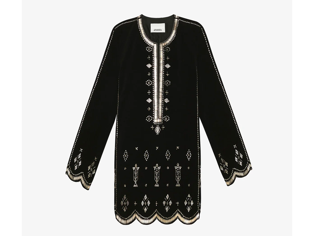 abito-corto-in-velluto-ricamato-ISABEL-MARANT
