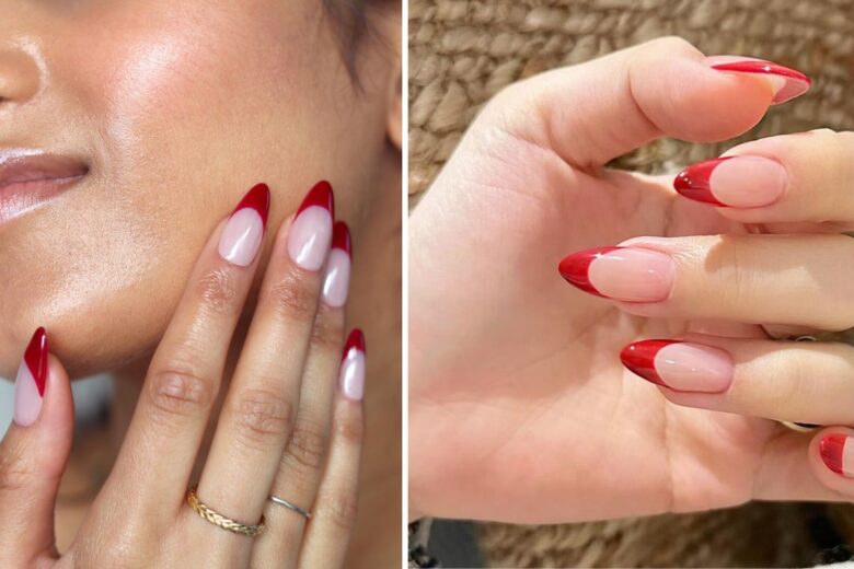 Unghie french rosse: la manicure romantica (e anche senza tempo)