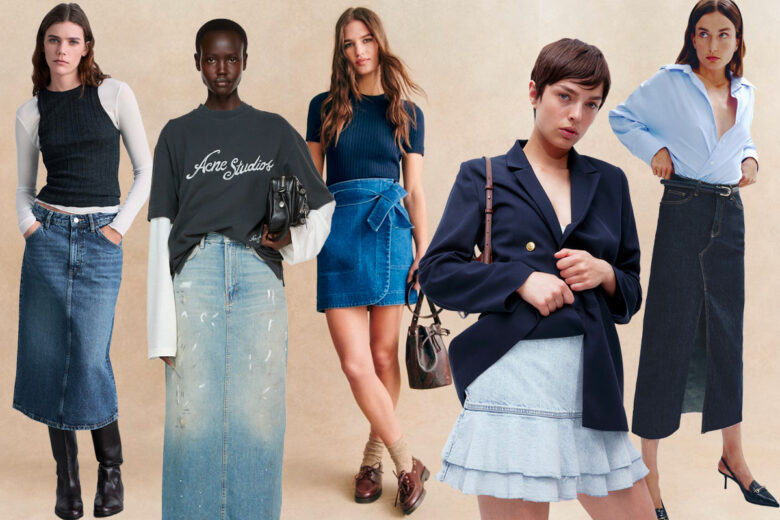 Mini, midi o maxi: la gonna in denim è il capo jolly della primavera