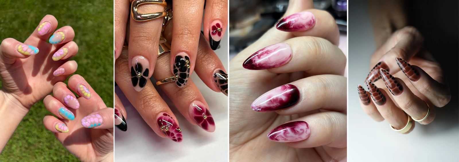 blooming nail art