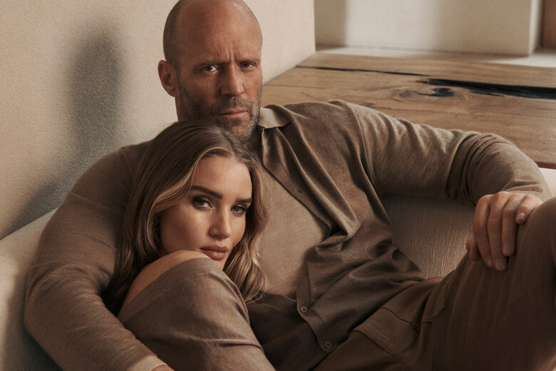 Rosie Huntington-Whiteley e Jason Statham sono i protagonisti della campagna Falconeri