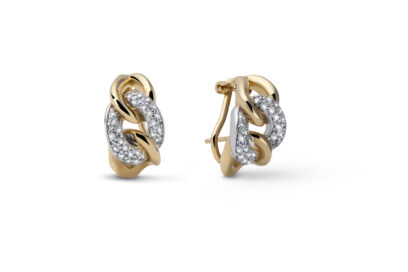 orecchini argento dorato grumetta zirconi YOK74310007000209250D37