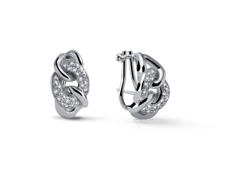 orecchini argento grumetta zirconiYOK74310007000209250437