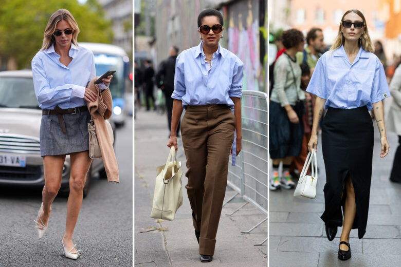 Camicia azzurra, istruzioni per l’uso! 5 idee per abbinarla in modo stiloso da mattina a sera