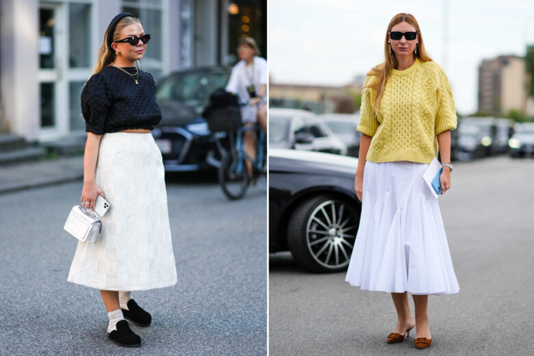 Trend Alert: è la gonna midi bianca il nuovo must-have della stagione