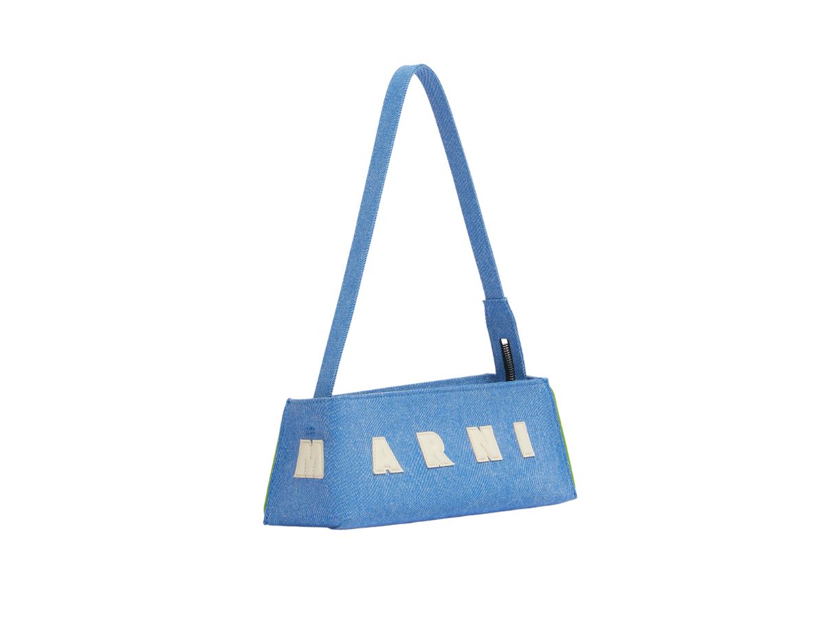 borsa a spalla in denim marni