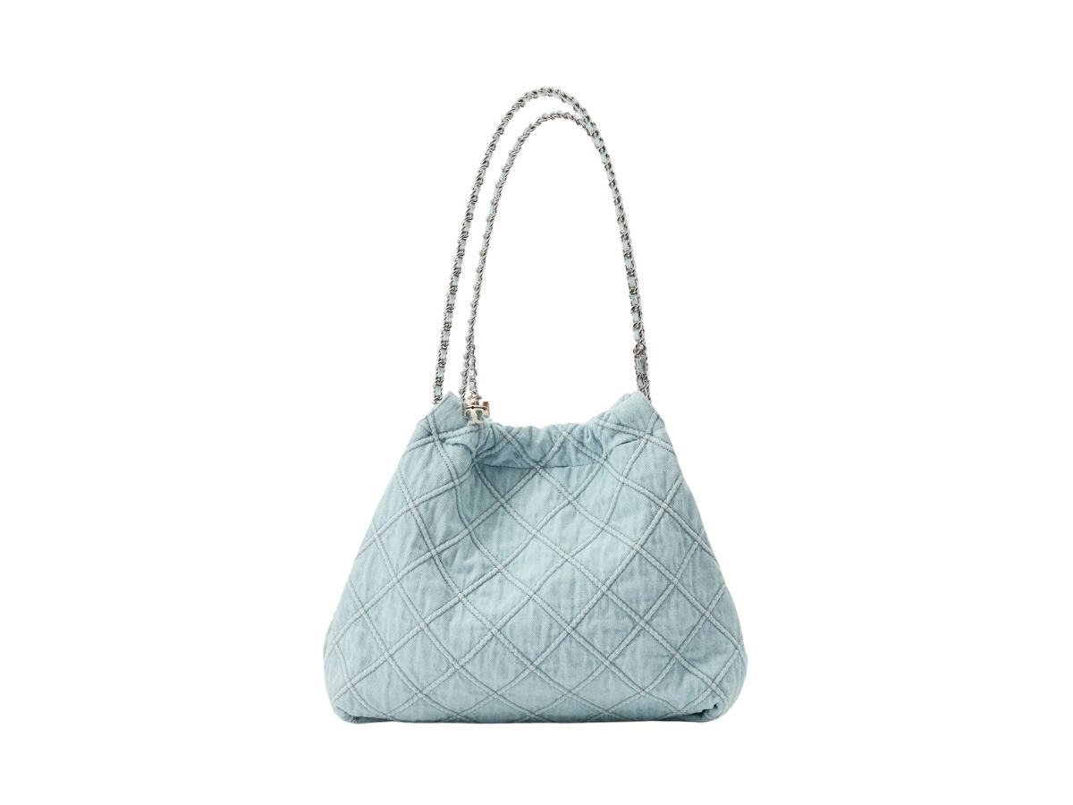 borsa hobo in denim tory burch