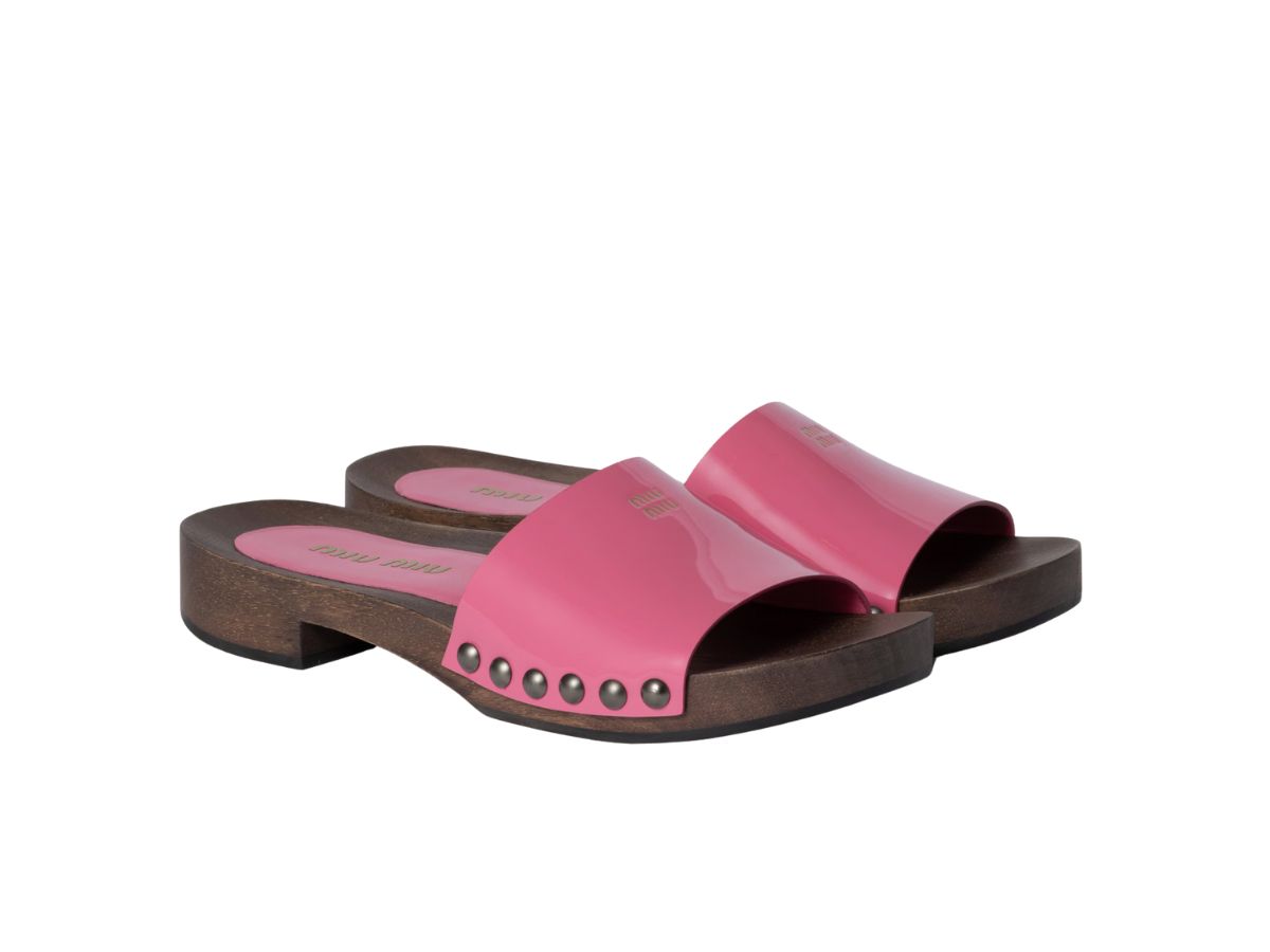 miu miu Zoccoli in vernice