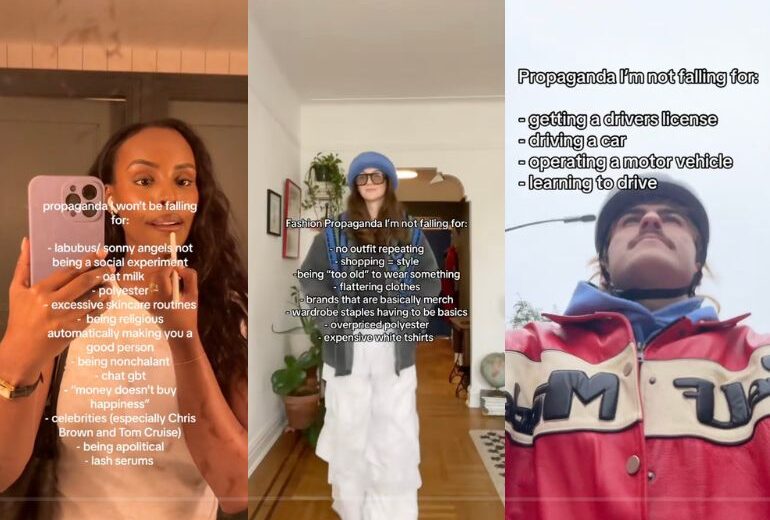Trend social spiegati: “Propaganda I am not falling for”