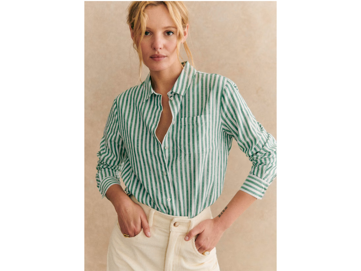 sezane camcia righe
