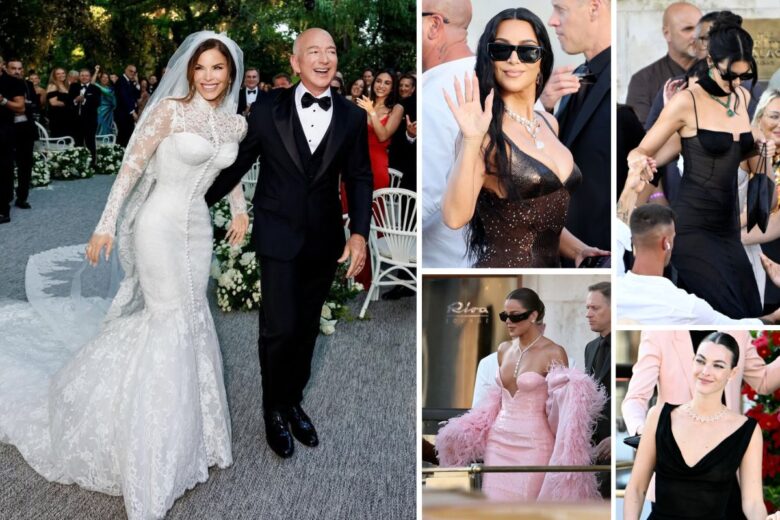 Tutto sull’abito da sposa di Lauren Sánchez e i look degli ospiti nel giorno del sì