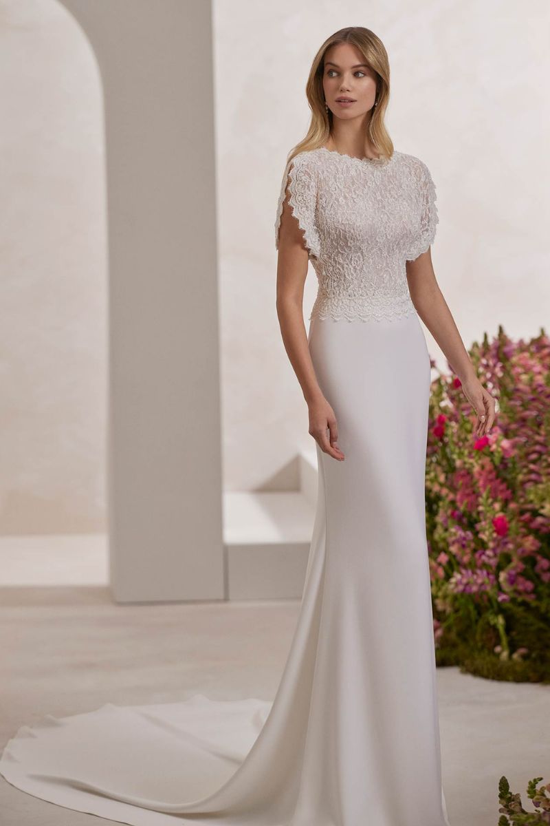 abito da sposa tempo rosa Clara