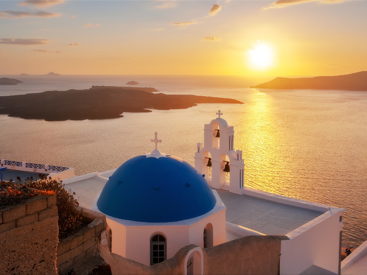 santorini tramonto