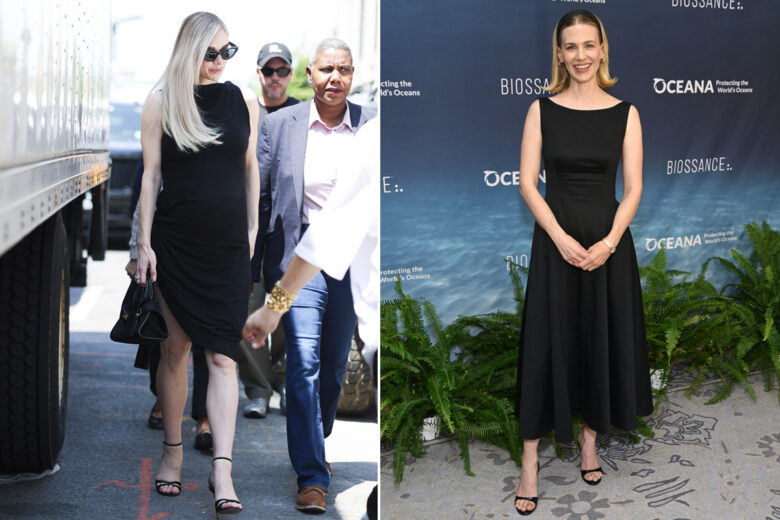 Vanessa Kirby, January Jones e le altre star che non sanno rinunciare a un bel vestito nero (sì, anche d’estate)