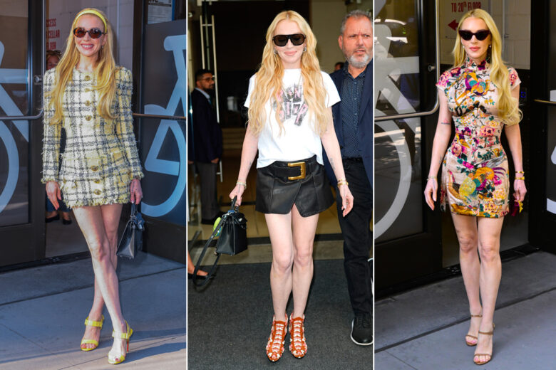 Lindsay Lohan is back! Ecco i look sfoggiati dall’attrice durante la promozione di “Freakier Friday”
