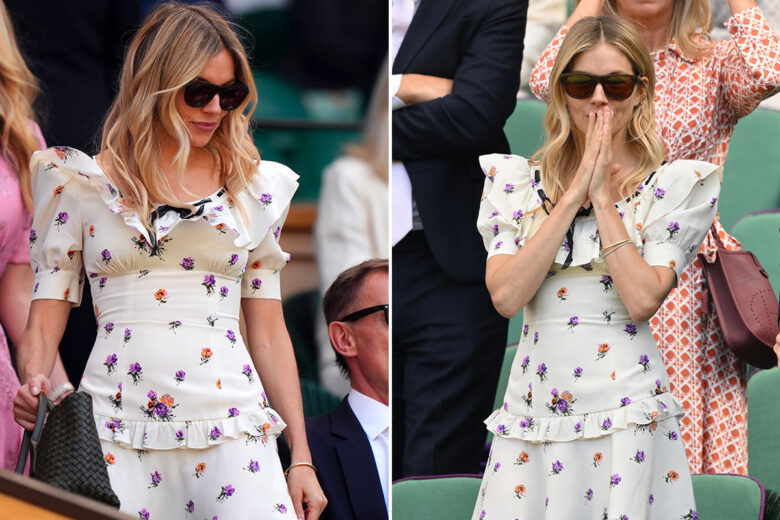 Ma quanto è cute il mini dress a fiori indossato da Sienna Miller a Wimbledon? Troppo!
