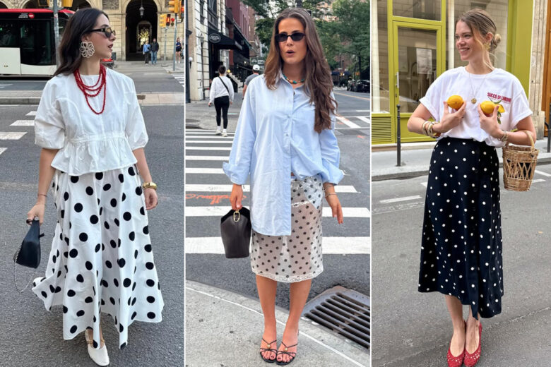 Gonna a pois: 5 idee da Instagram su come abbinarla quest’estate