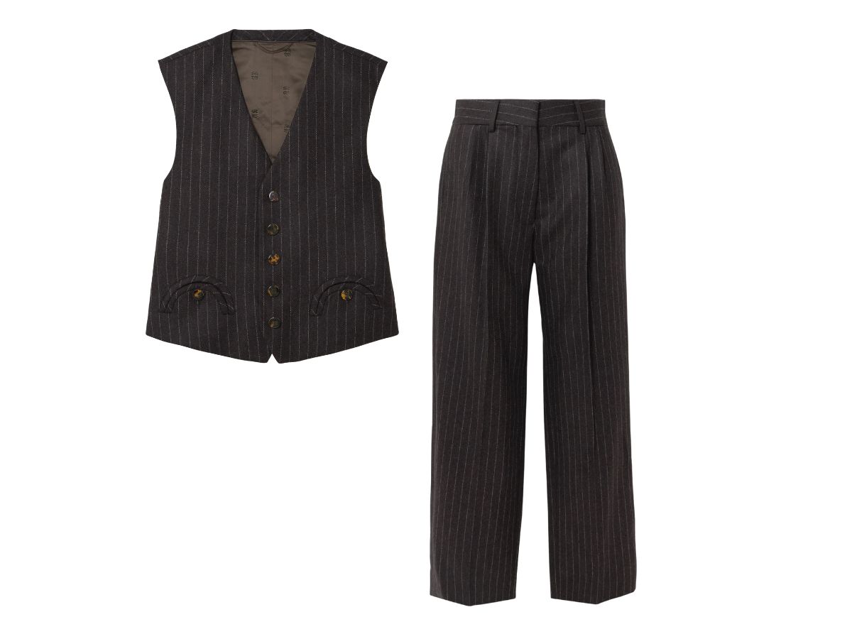 gilet e pantaloni gessati blaze milano