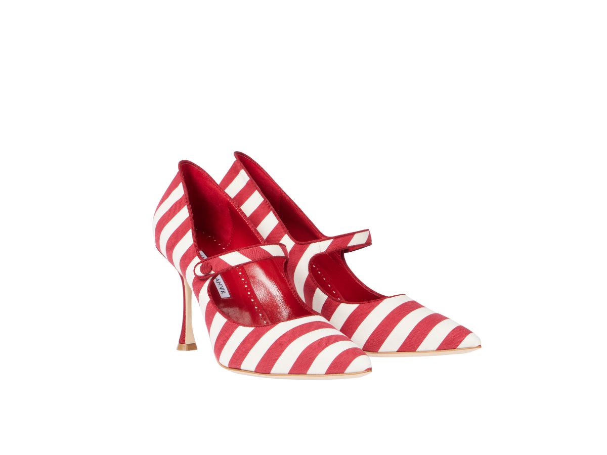 pumps manolo a righe