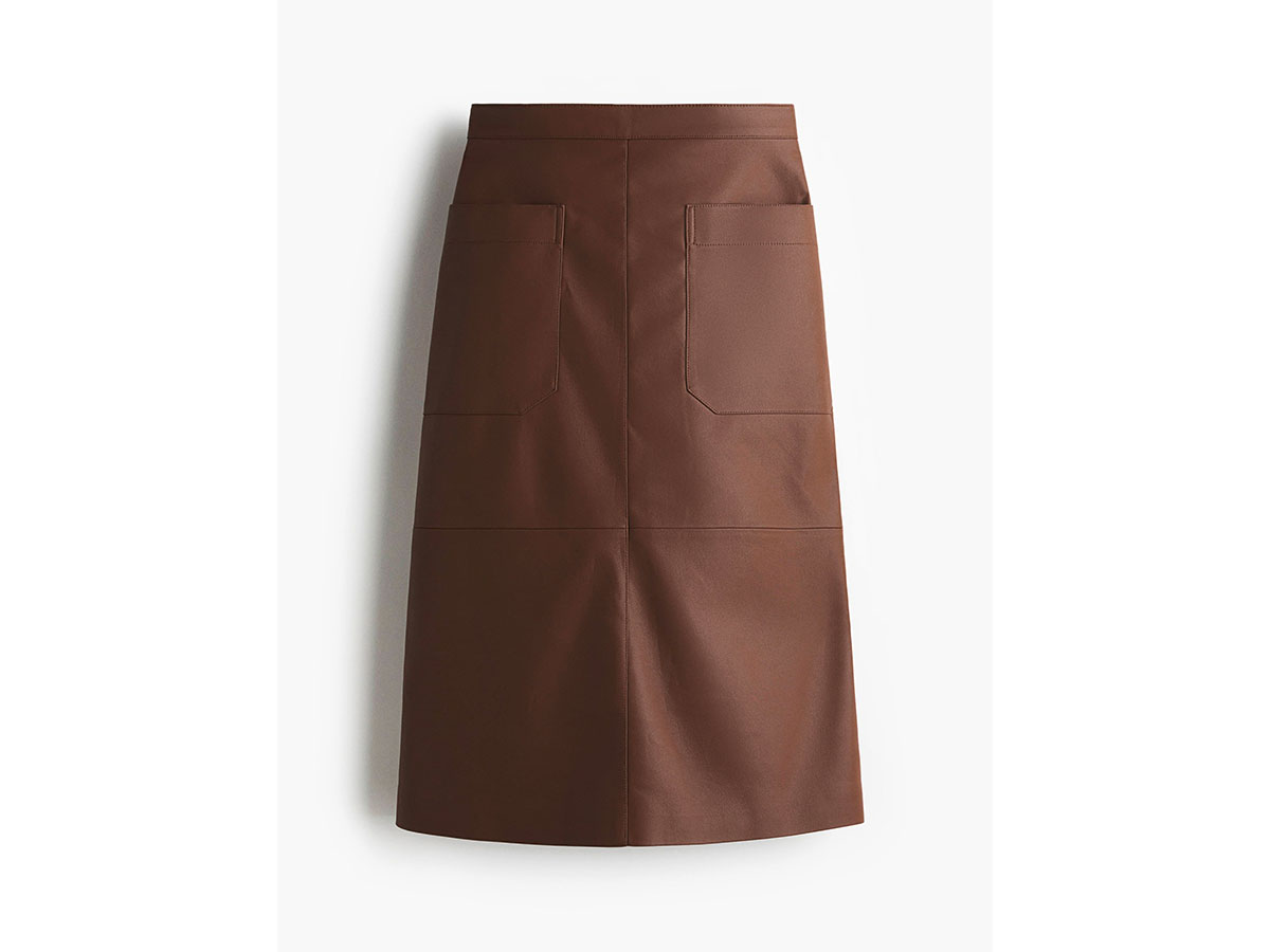 gonna-midi-similpelle-h&m