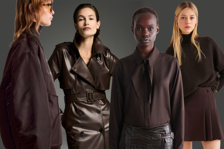 Nero, fatti più in là! Sì, il marrone quest’autunno è pronto a rubare la scena al total black