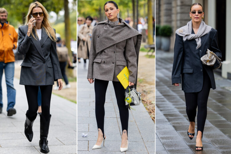 La combo più insolita di questa stagione? Quest’autunno puntate tutto su blazer + leggings 