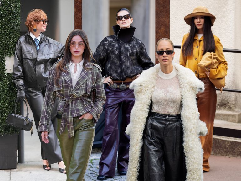 MOB pantaloni in pelle mix and match