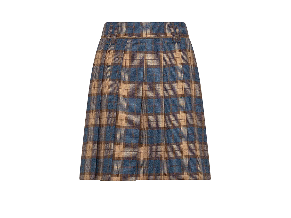 gonna-a-pieghe-in-tartan-Seventy
